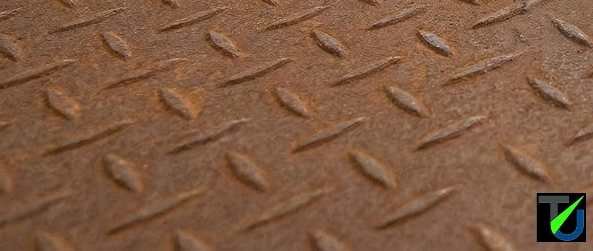 Oxidierte Metalloberfläche Nahaufnahme