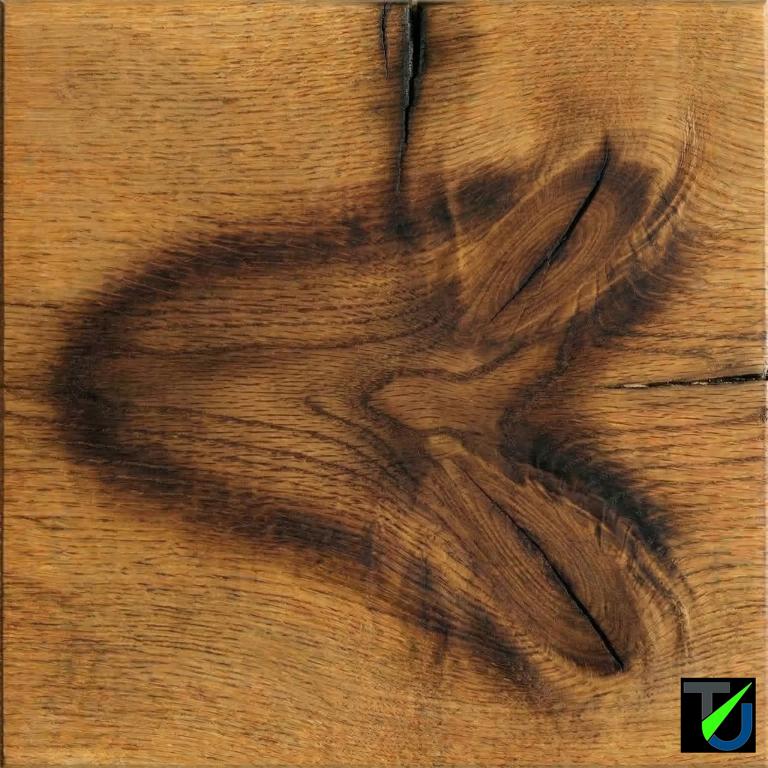 Holzoberfläche mit Brandspuren