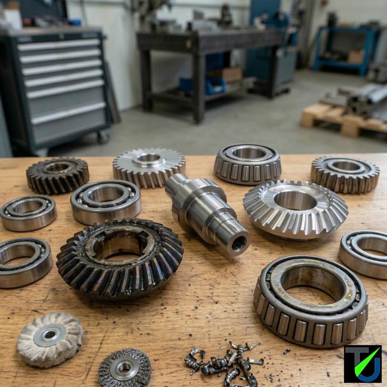 Gereinigte Präzisionsteile – Zahnräder und Lager