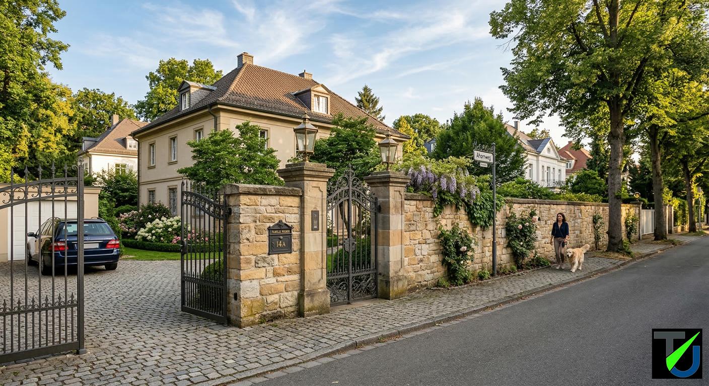 Natursteinfassade – leicht verschmutzt, weiches Licht