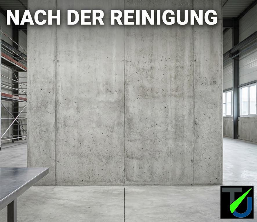 Gereinigte Innenraumwand – Nachher