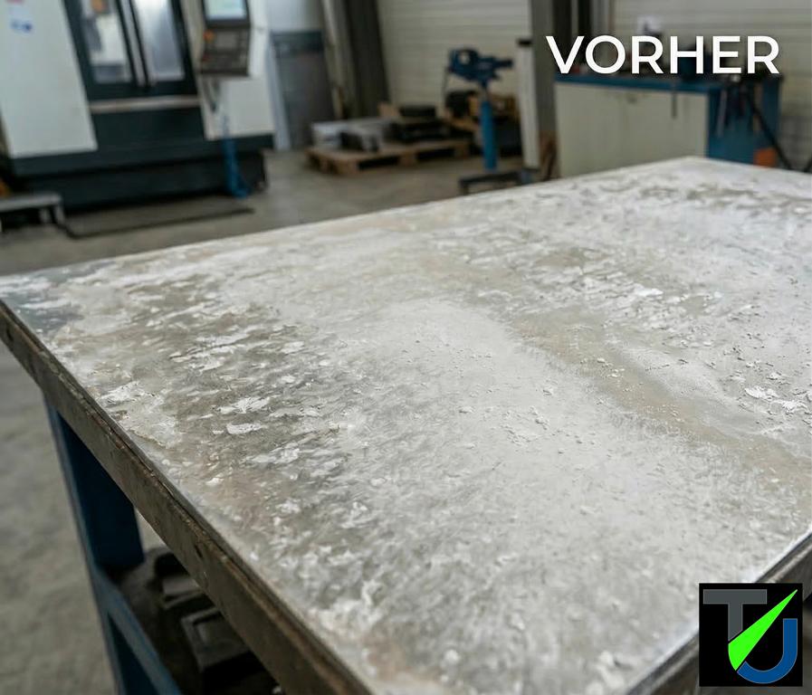 Stark oxidiertes Metall – Vorher