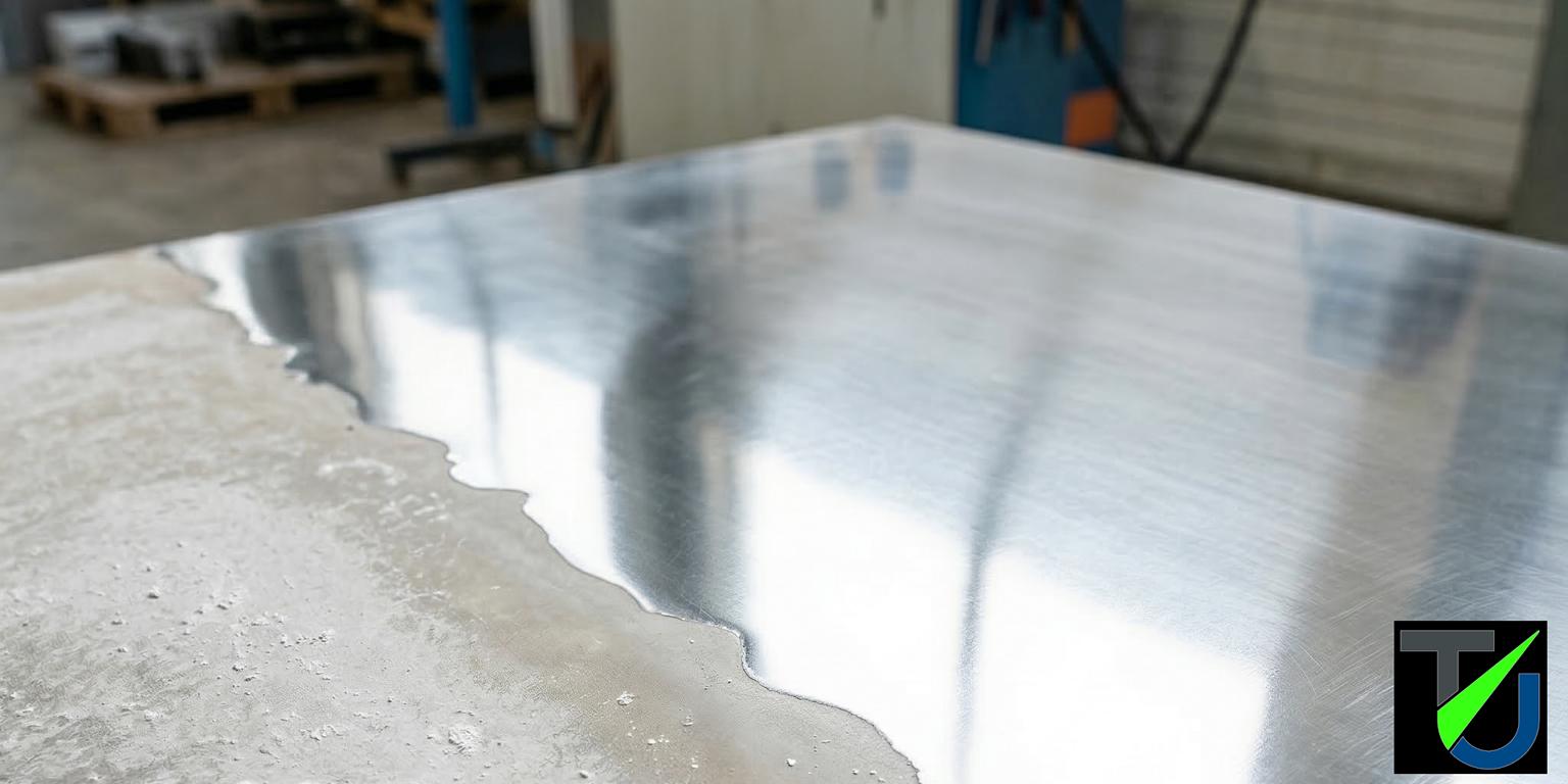 Metalloberfläche Nahaufnahme – kalt, industriell